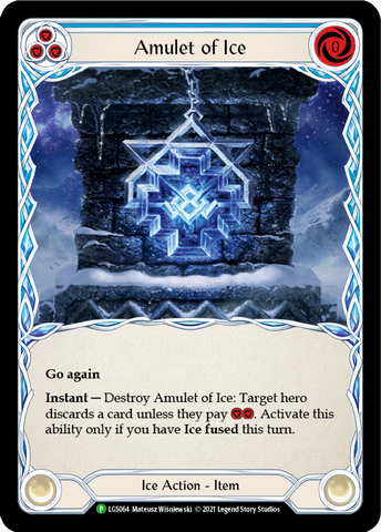 Amulet of Ice [LGS064] (Promo) Cold Foil 