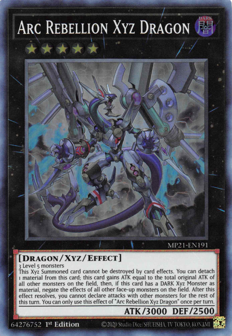 Arc Rebellion Xyz Dragon [MP21-EN191] Super Rare 
