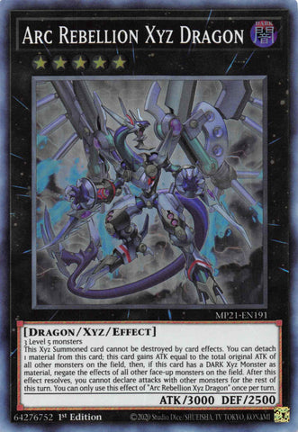 Arc Rebellion Xyz Dragon [MP21-EN191] Super Rare 