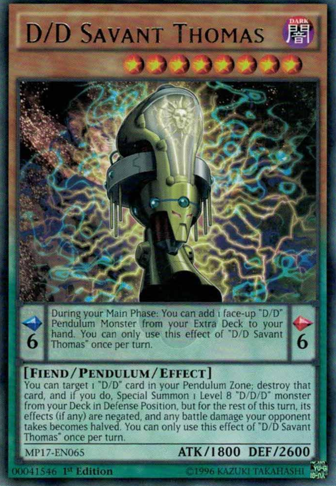 D/D Scholar Thomas [MP17-EN065] Rare 