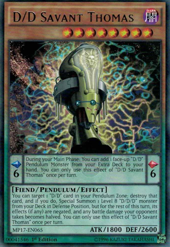 D/D Scholar Thomas [MP17-EN065] Rare 