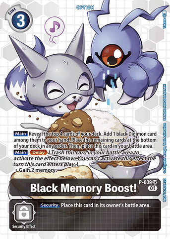 Black Memory Boost! [P-039] (Box Promotion Pack - Next Adventure) [Promotional Cards] 