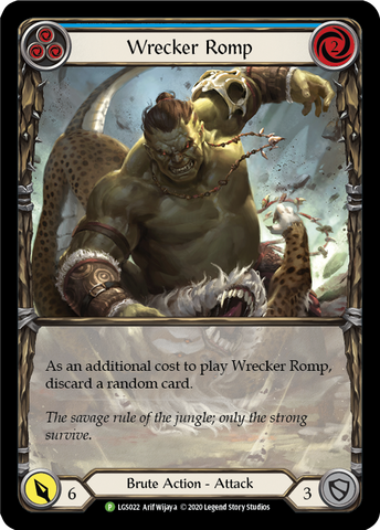 Wrecker Romp (Blue) [LGS022] (Promo) Rainbow Foil 