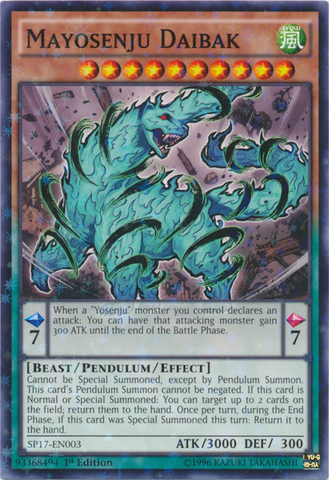 Mayosenju Daibak [SP17-EN003] Starfoil Rare 
