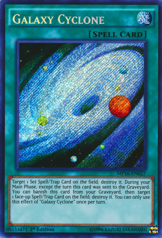 Galaxy Cyclone [MP16-EN027] Secret Rare 
