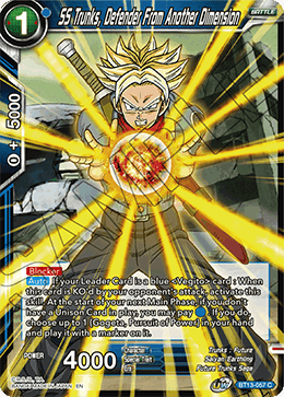 SS Trunks, Defender From Another Dimension (Common) (BT13-057) [Supreme Rivalry] 