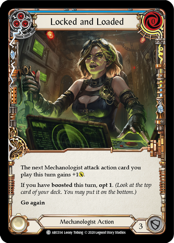 Locked and Loaded (Blue) [U-ARC034] (Arcane Rising Unlimited) Unlimited Rainbow Foil 