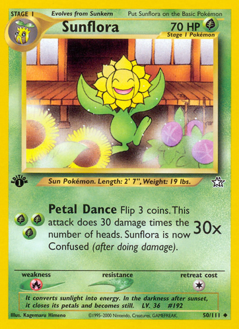 Sunflora (50/111) [Neo Genesis 1st Edition] 