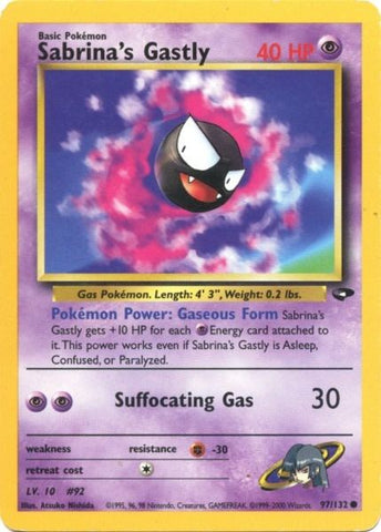 Sabrina's Gastly (97/132) [Gym Challenge Unlimited] 