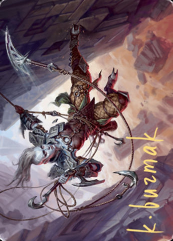 Akiri, Fearless Voyager Art Card (Gold-Stamped Signature) [Zendikar Rising Art Series] 