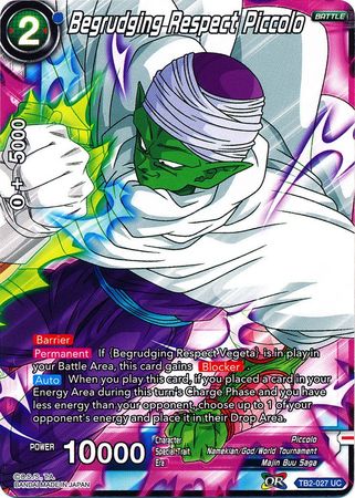 Begrudging Respect Piccolo (TB2-027) [World Martial Arts Tournament] 