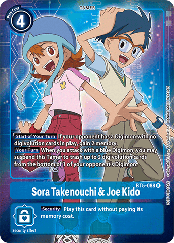 Sora Takenouchi &amp; Joe Kido [BT5-088] (Buy-A-Box Promo) [Battle of Omni Promos] 