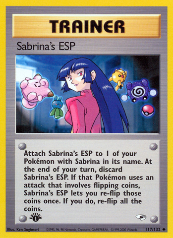 Sabrina's ESP (117/132) [Gym Heroes 1st Edition] 