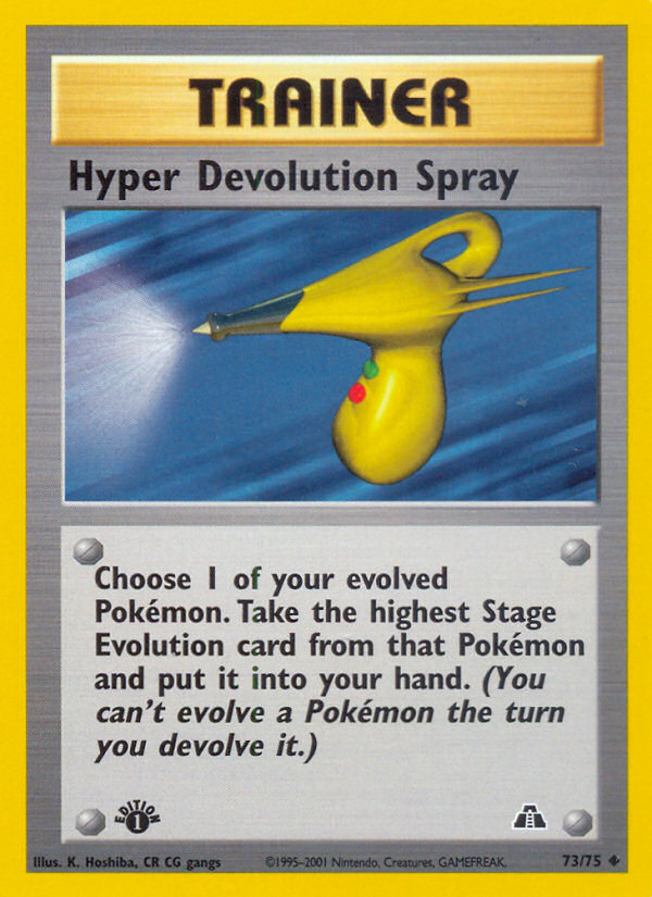 Hyper Devolution Spray (73/75) [Neo Discovery 1st Edition] 
