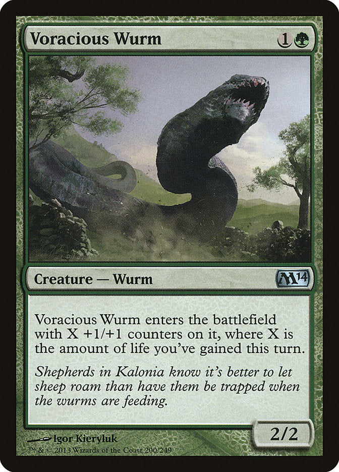 Voracious Wurm [Magic 2014] 