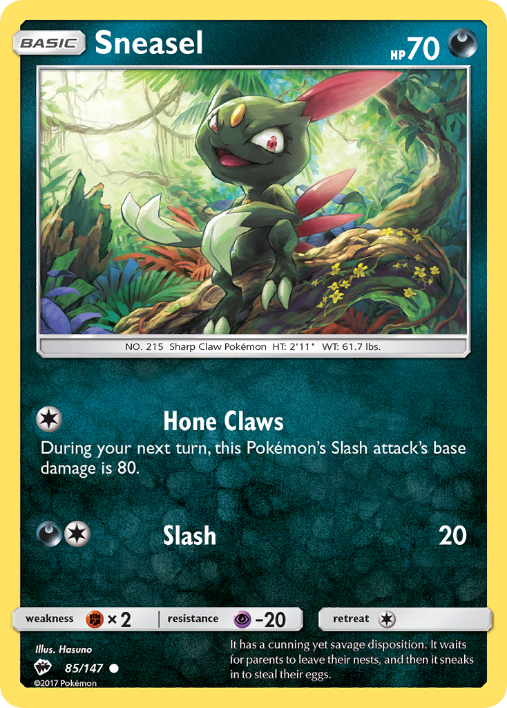 Sneasel (85/147) [Sun &amp; Moon: Burning Shadows] 