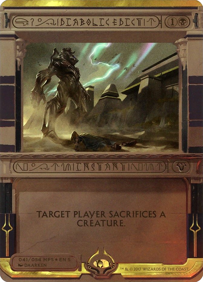 Diabolic Edict (Summon) [Amonkhet Invocations] 