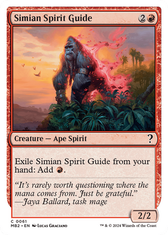 Simian Spirit Guide (White Border) [Mystery Booster 2] 
