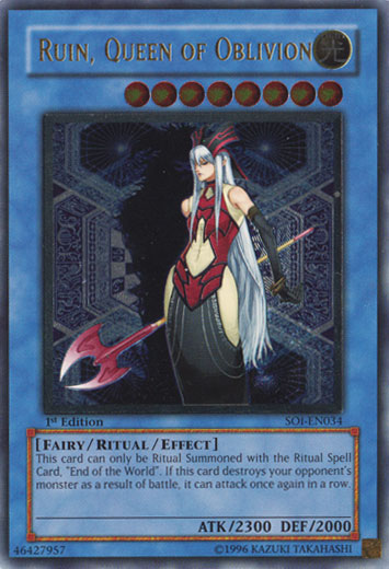Ruin, Queen of Oblivion (UTR) [SOI-EN034] Ultimate Rare 