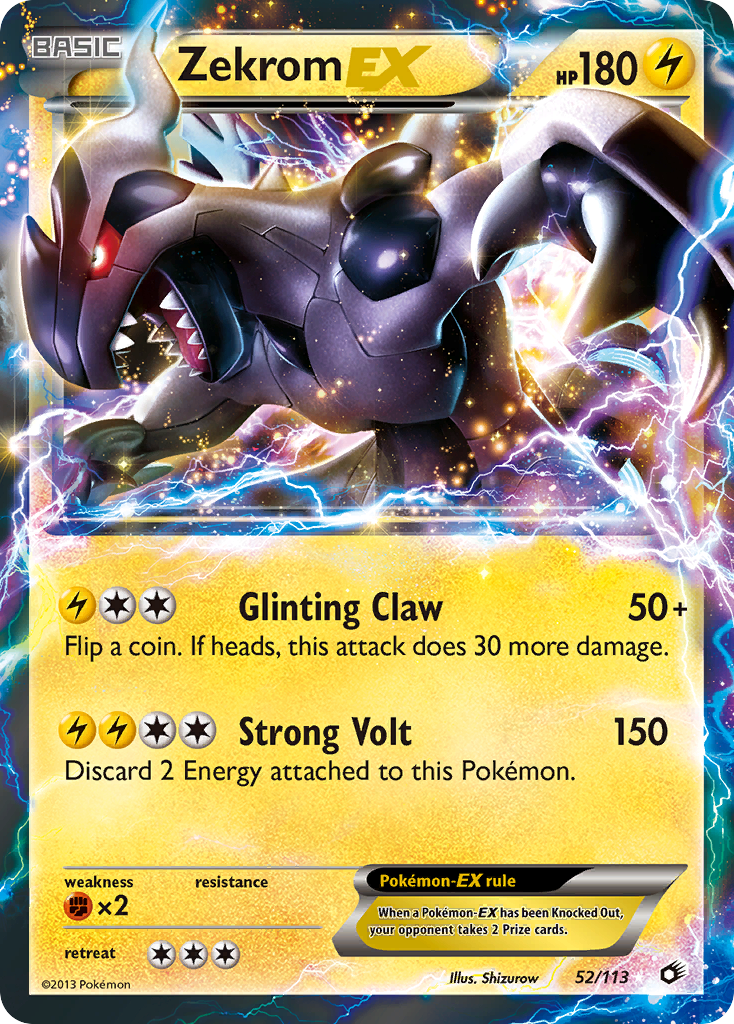 Zekrom EX (52/113) [Black &amp; White: Legendary Treasures] 