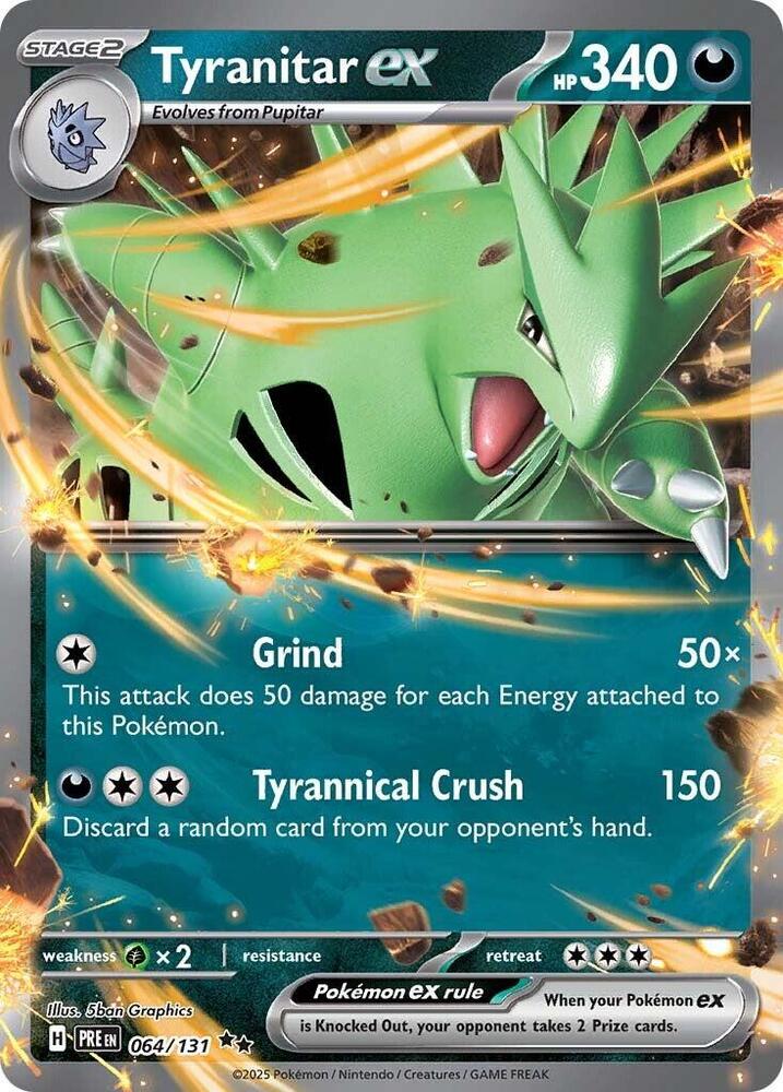 Tyranitar ex (064/131) [Scarlet &amp; Violet: Prismatic Evolutions] 