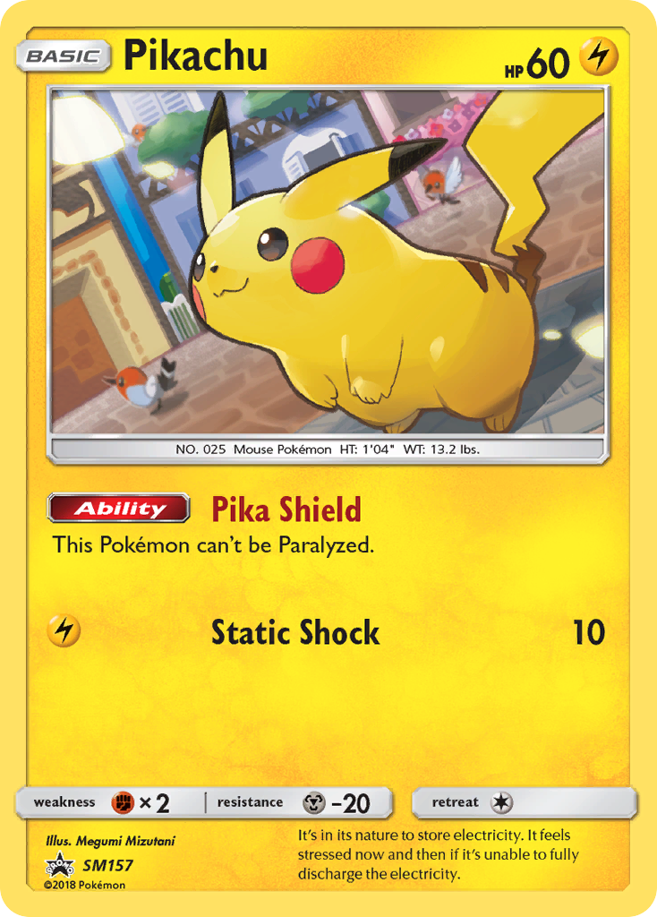 Pikachu (SM157) [Sun &amp; Moon: Black Star Promos] 