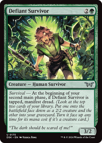 Defiant Survivor [Duskmourn: House of Horror] 