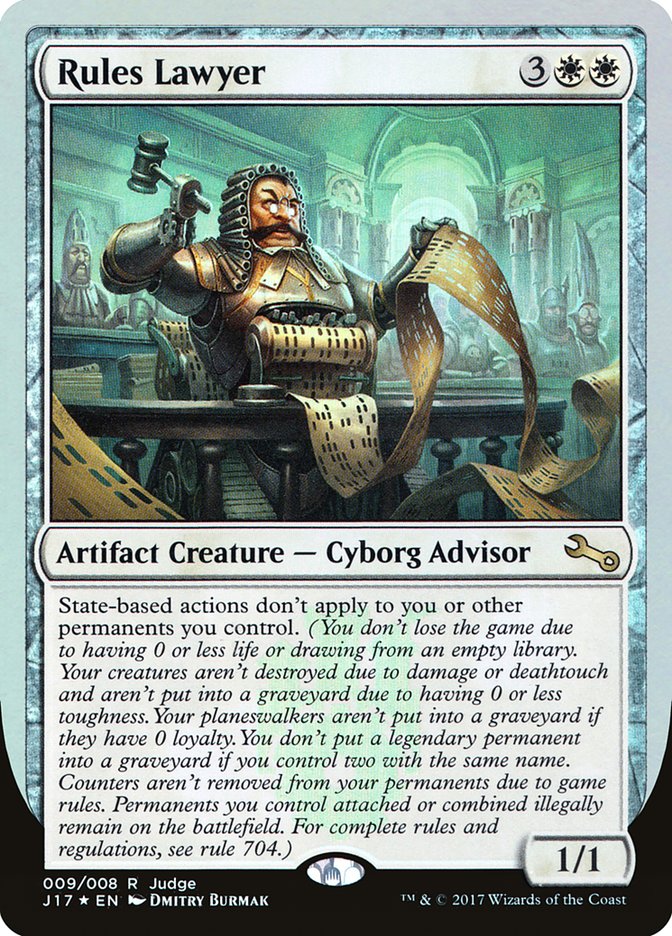 Rules Lawyer [Judge Gift Cards 2017] 