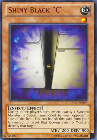 Shiny Black "C" (Red) [DL14-EN007] Rare 