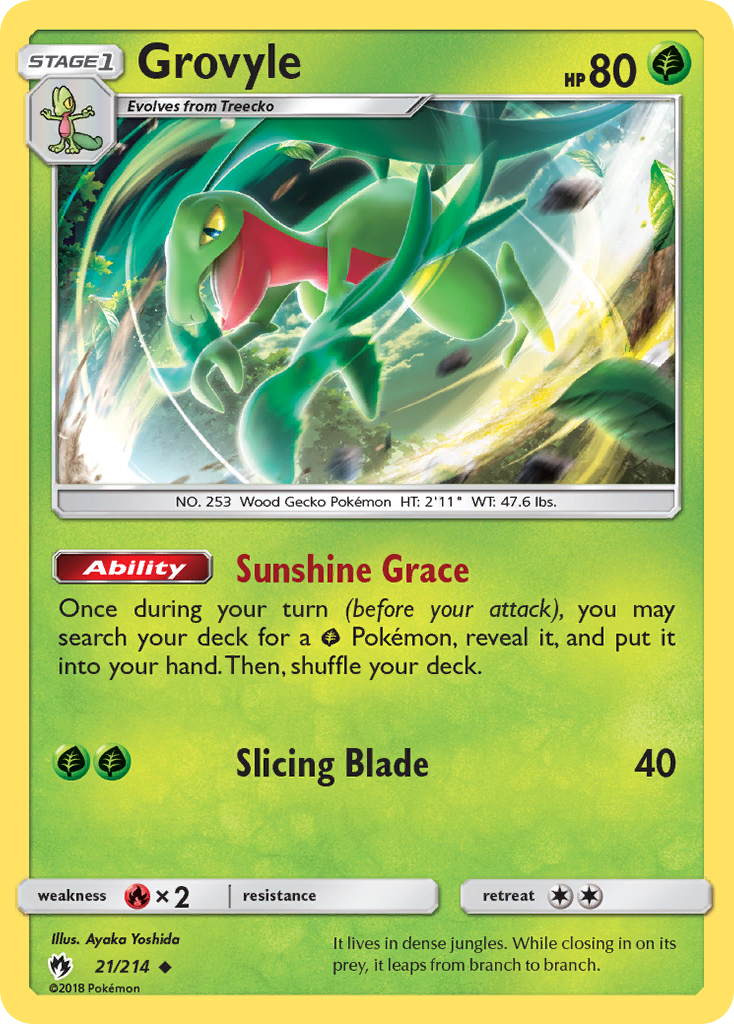 Grovyle (21/214) [Sun &amp; Moon: Lost Thunder] 