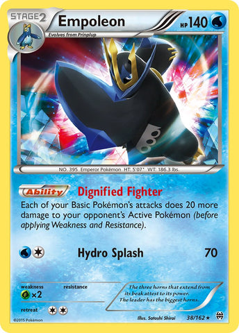 Empoleon (38/162) (Battle Arena Deck Exclusive) (Theme Deck Exclusive) [XY: BREAKthrough] 