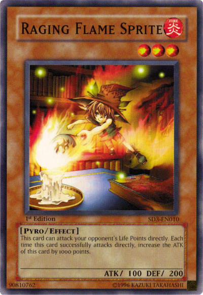 Raging Flame Sprite [SD3-EN010] Common 