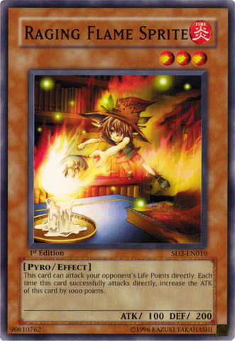 Raging Flame Sprite [SD3-EN010] Common 