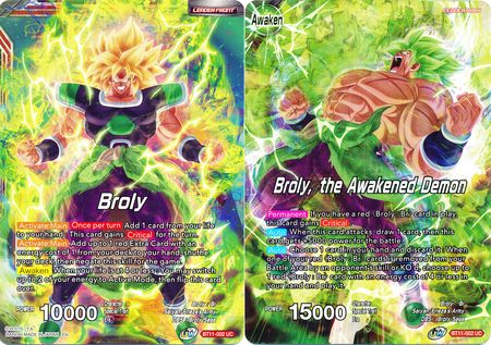 Broly // Broly, the Awakened Demon (BT11-002) [Vermilion Bloodline 2nd Edition] 