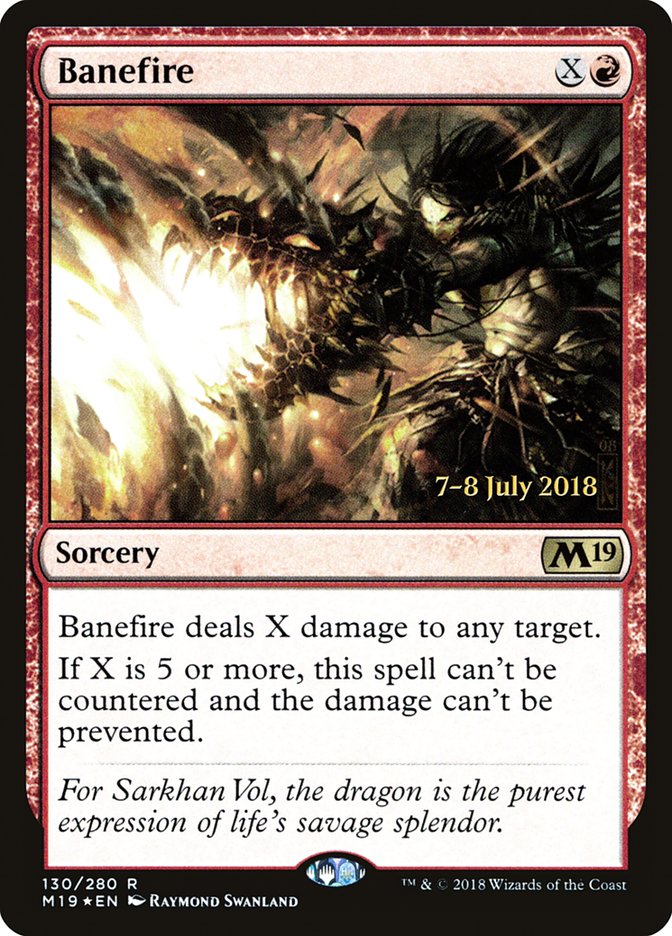 Banefire [Core Set 2019 Prerelease Promos] 