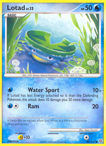 Lotad (92/132) [Diamond &amp; Pearl: Secret Wonders] 