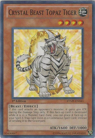 Crystal Beast Topaz Tiger [RYMP-EN043] Super Rare 
