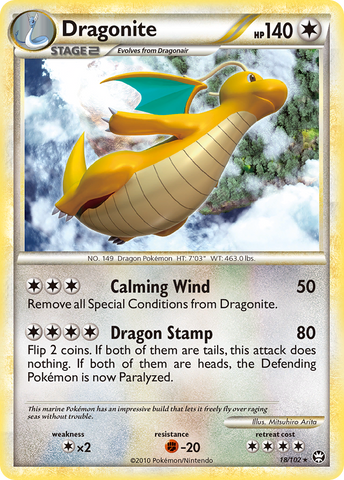 Dragonite (18/102) [HeartGold &amp; SoulSilver: Triumphant] 
