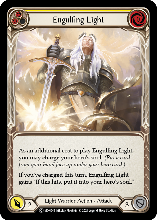 Engulfing Light (Yellow) [U-MON049-RF] (Monarch Unlimited) Unlimited Rainbow Foil 
