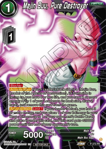 Majin Buu, Pure Destroyer (Z03 Dash Pack) (P-473) [Promotion Cards] 