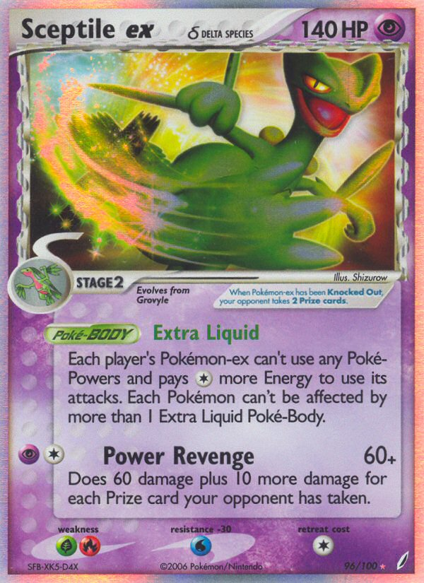 Sceptile ex (96/100) (Delta Species) [EX: Crystal Guardians] 