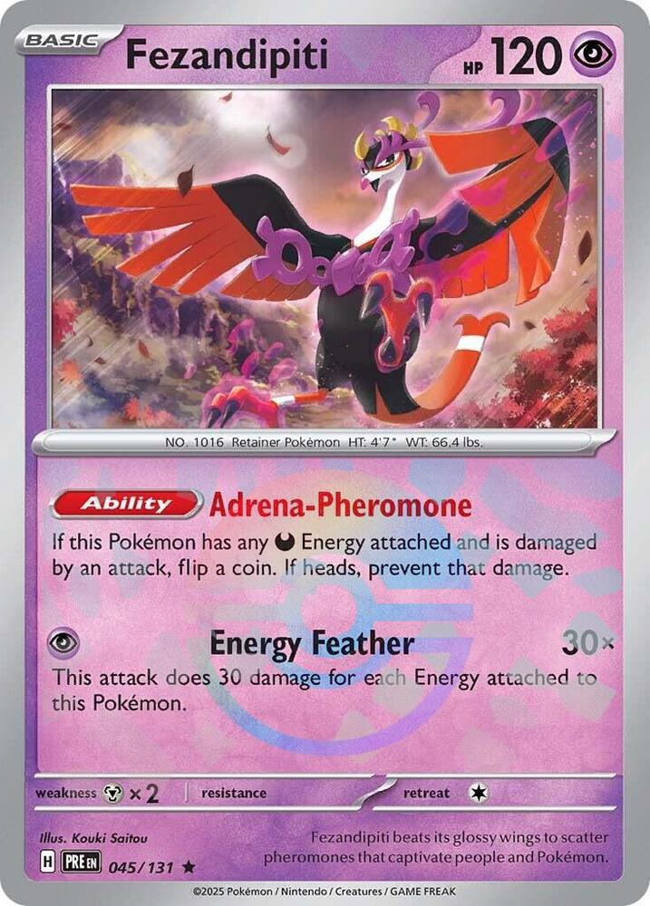 Fezandipiti (045/131) (Poke Ball Pattern) [Scarlet &amp; Violet: Prismatic Evolutions] 