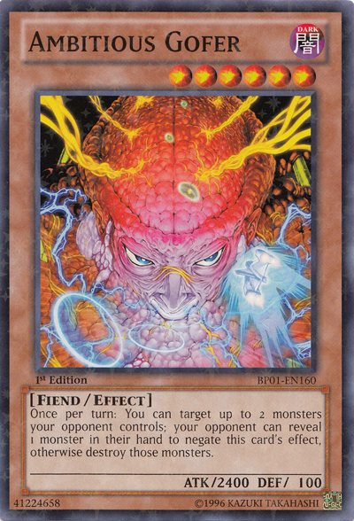 Ambitious Gofer [BP01-EN160] Starfoil Rare