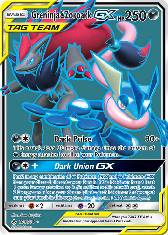 Greninja &amp; Zoroark GX (200/214) [Sun &amp; Moon: Unbroken Bonds] 
