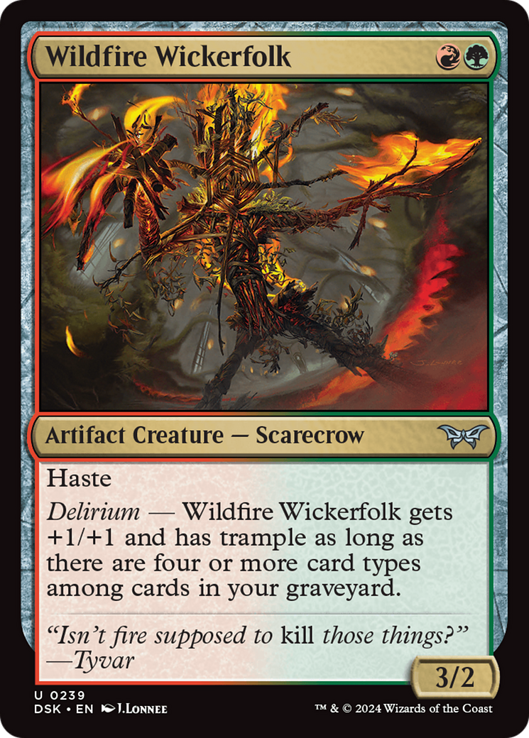 Wildfire Wickerfolk [Duskmourn: House of Horror]