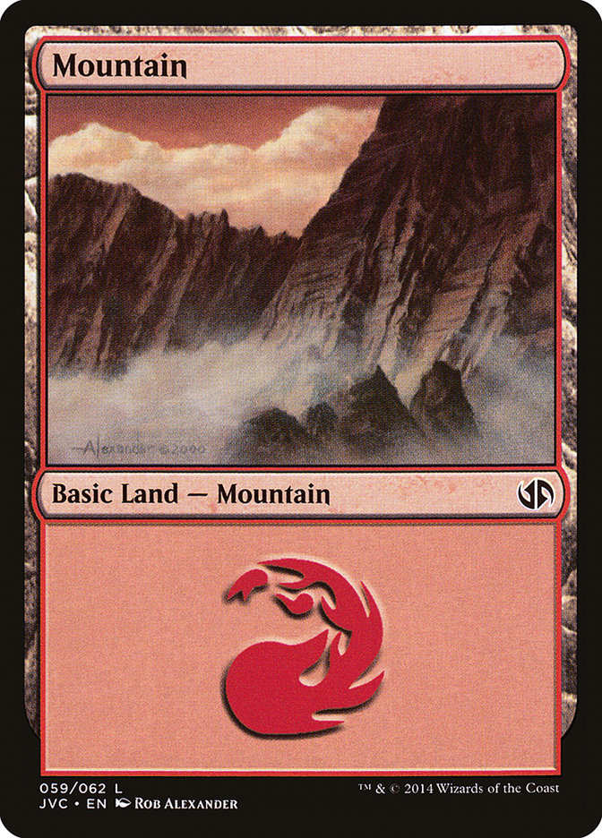 Mountain (61) [Duel Decks Anthology] 