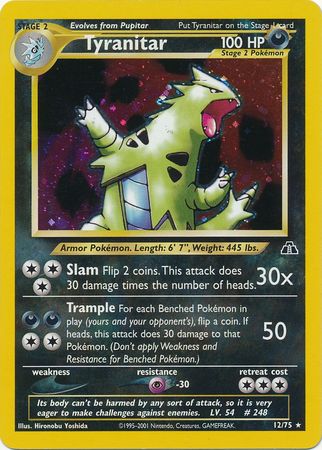 Tyranitar (12/75) [Neo Discovery Unlimited] 