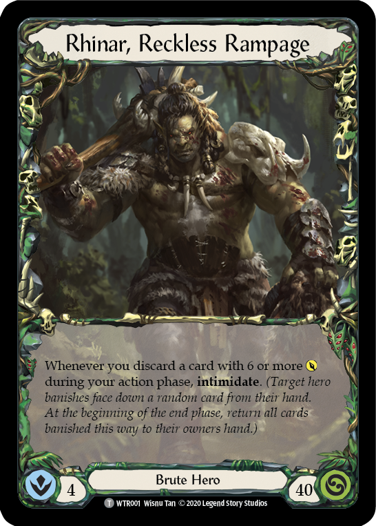 Harmonized Kodachi // Rhinar, Reckless Rampage [U-WTR078 // U-WTR001] (Welcome to Rathe Unlimited) Unlimited Normal 