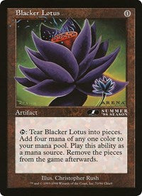 Blacker Lotus (Oversized) [Oversize Cards] 