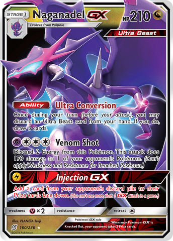 Naganadel GX (160/236) [Sun &amp; Moon: Unified Minds] 